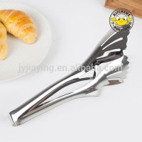 Kitchen Accessories Stainless Steel BBQ Food Bread Tong With Holes