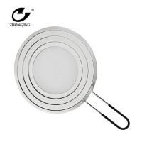 Wholesale Hot selling kitchen cooker stainless steel splatter screen guard for cooking with handle IN CHINA